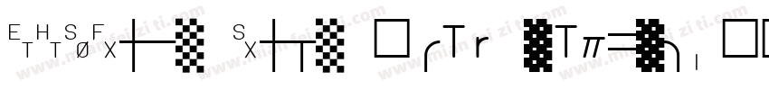 DINCond Bold 中(TrueType)字体转换